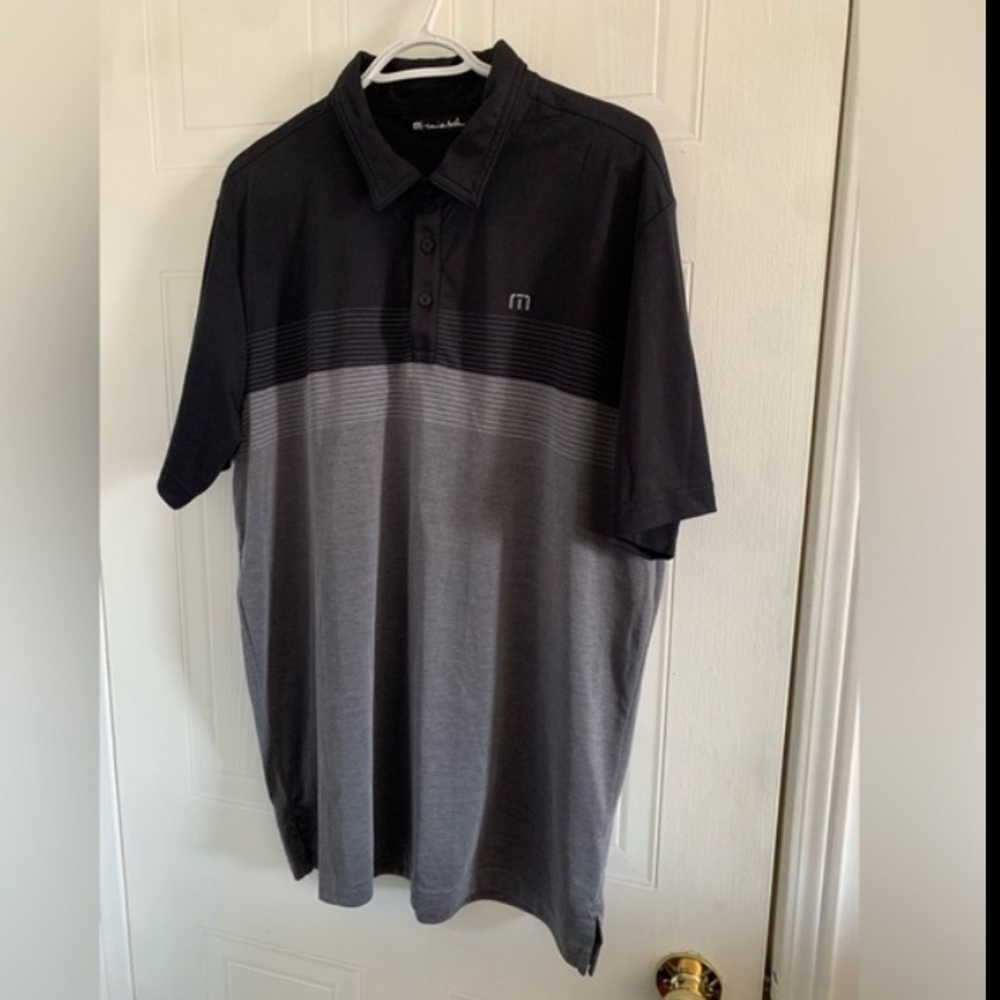 LOT OF 4 TravisMathew Best Of Both Golf Black / Grey / Yellow Polos Size XL - Picture 12 of 13